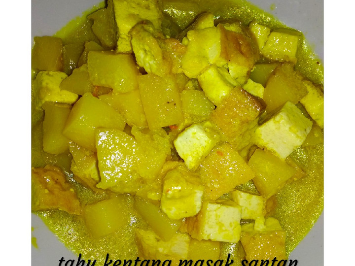 Anti Ribet, Buat Tahu Kentang Masak Santan Yang Mudah