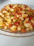 Fresh White Bean Salad with Vegetables