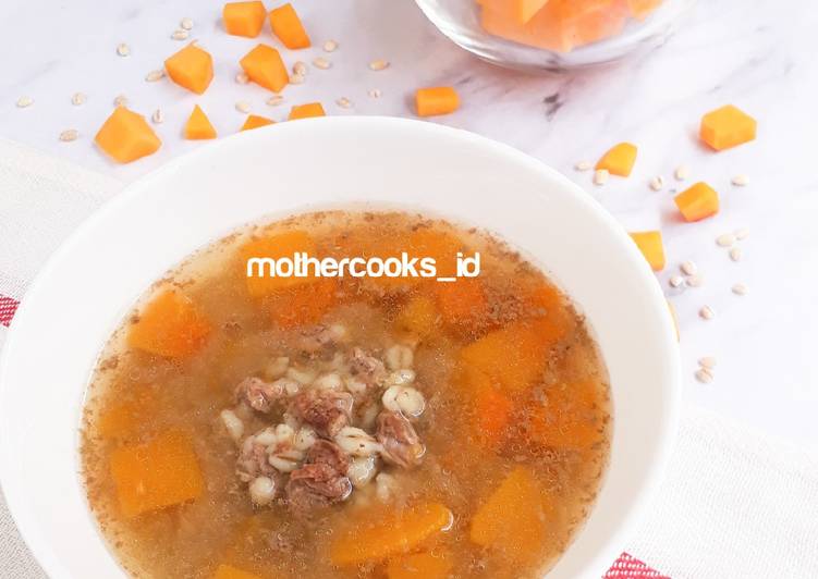 Sup Pumpkin Sapi (MPASI 12m+) Slow Cooker