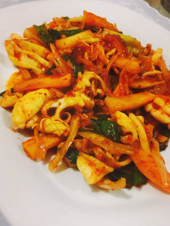 Foto resep Cumi asam pedas korea (Ojingeo bokkeum)