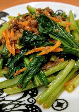 XO醬炒油菜 的食譜成品照片