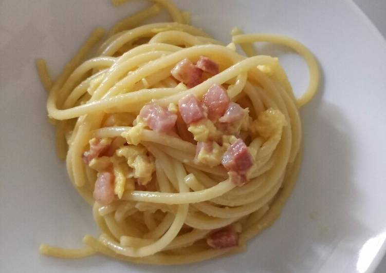 Recipe of Award-winning Bucatini carbonara