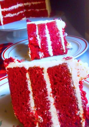 A picture of Red velvet cake.