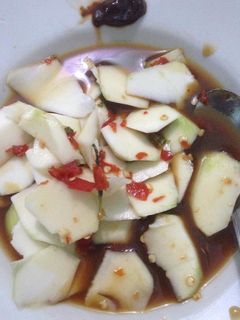 Foto resep Rujak Petis Merah (Rujak Dulit)