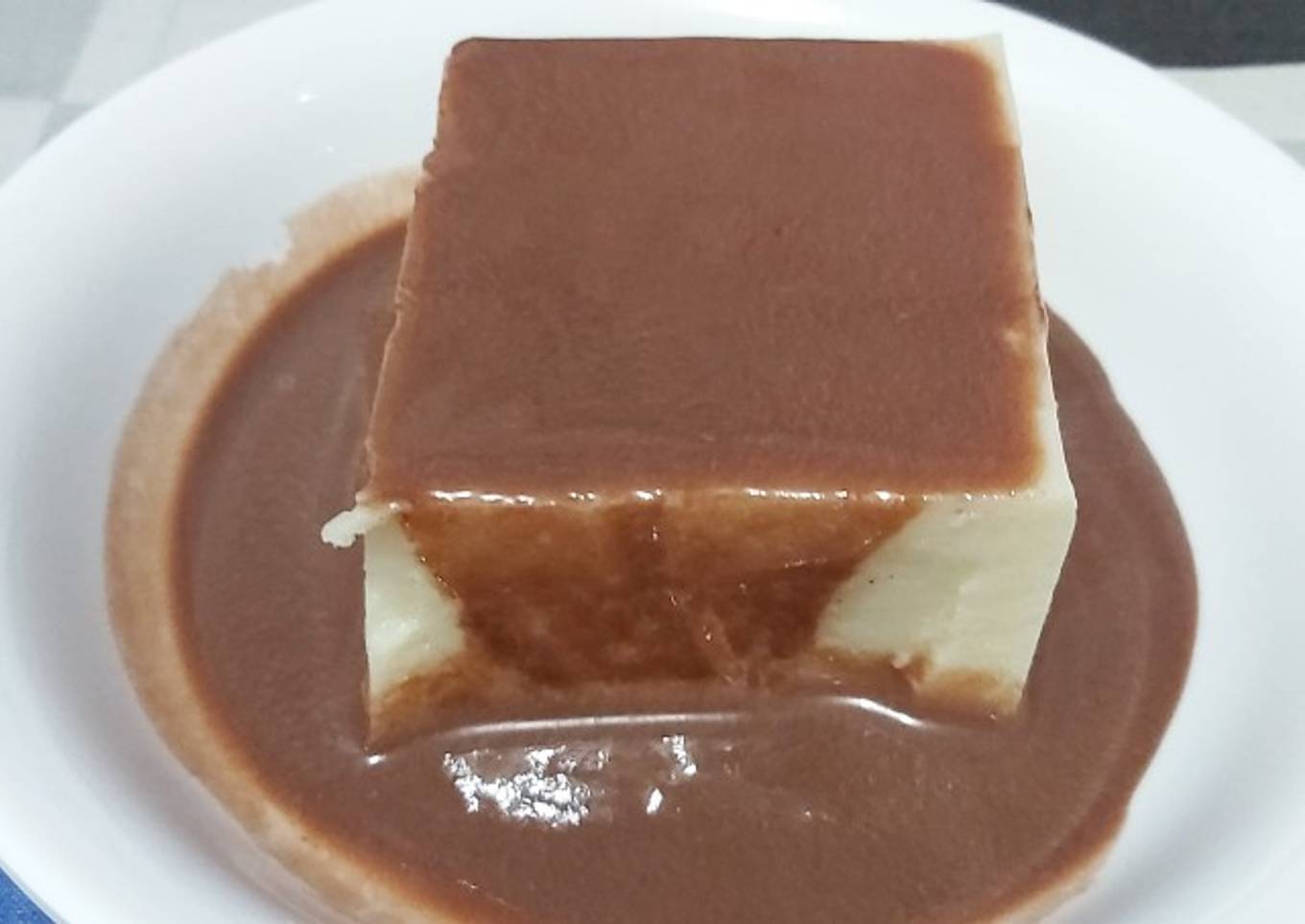 57. Puding Ubi Jalar Vla Cokelat