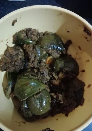 A picture of Masala brinjal.