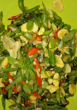 Foto resep Oseng buncis dan jagung puteren