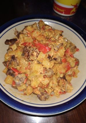 Foto resep 49.Sambel goreng kentang & ati