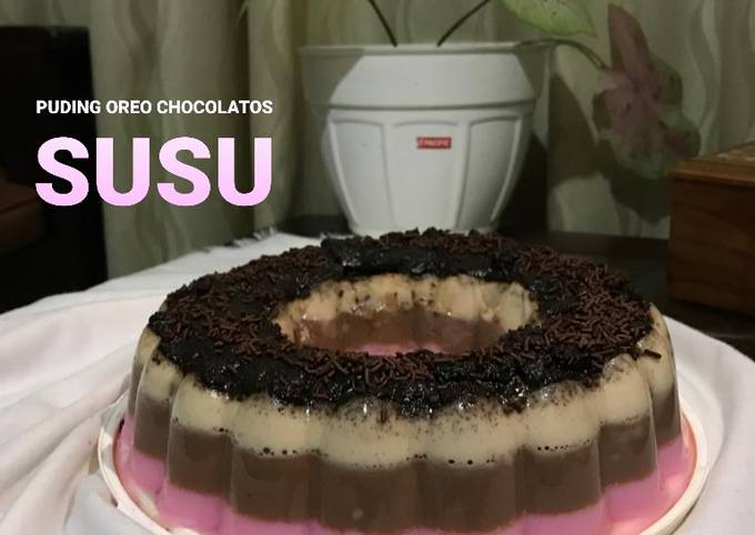 Puding Oreo Chocolatos Susu