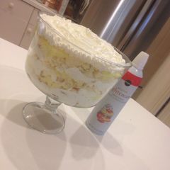 A picture of Fast cooking Banana Pudding Trifle.