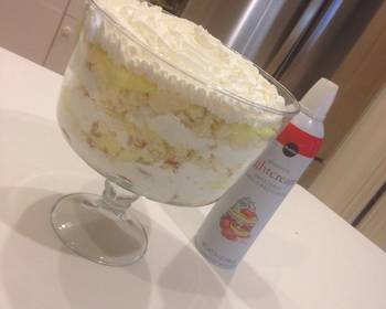 Easy Recipe Fast cooking Banana Pudding Trifle Delicious Steady
