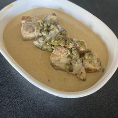 A picture of Hamour (Grouper) with Capers.