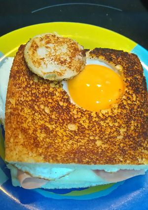 Una foto de Sándwich con huevo