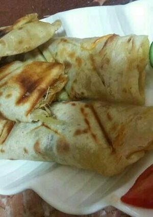 صورة لوصفة شاورما بالدجاج المدخن😚😘