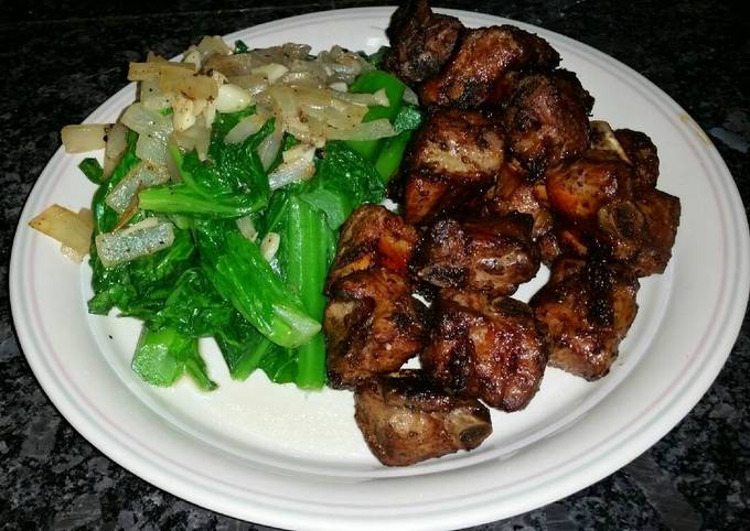 Black Pepper, Garlic, Ginger Riblets