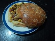 Una foto de milanesa de pollo guisado