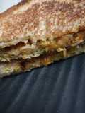 Leftover kele ki sabzi sandwich