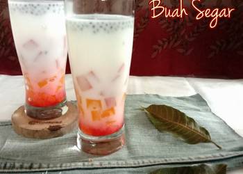 Resep Baru Es Jelly Buah Segar 🍨 Ala Warteg