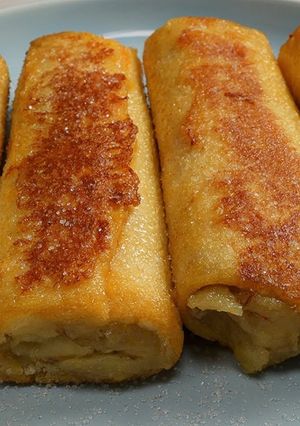 A picture of Banana Bread Toast (Only 3 Ingredients).