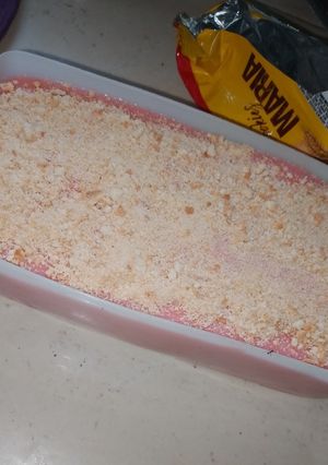 Una foto de Natilla de Fresa con Galletas María
