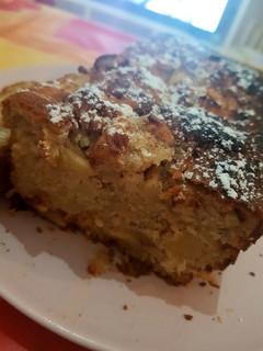 Una foto de Bizcocho de manzana y canela