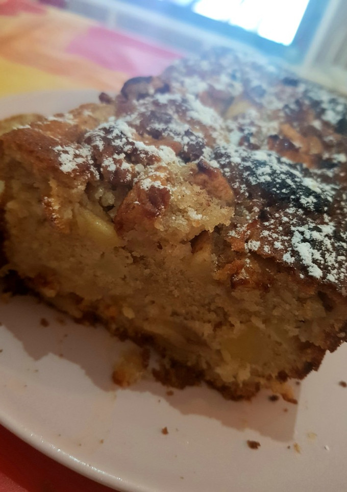 Una foto de Bizcocho de manzana y canela