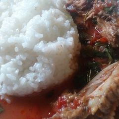 A picture of Plain rice.