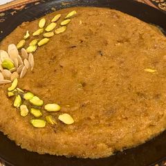 Badam halwa A picture of Badam halwa.