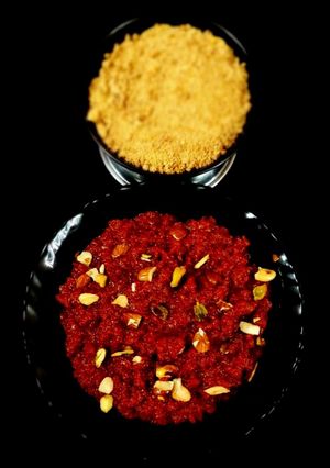 A picture of Gajar Gud Ka Halwa.