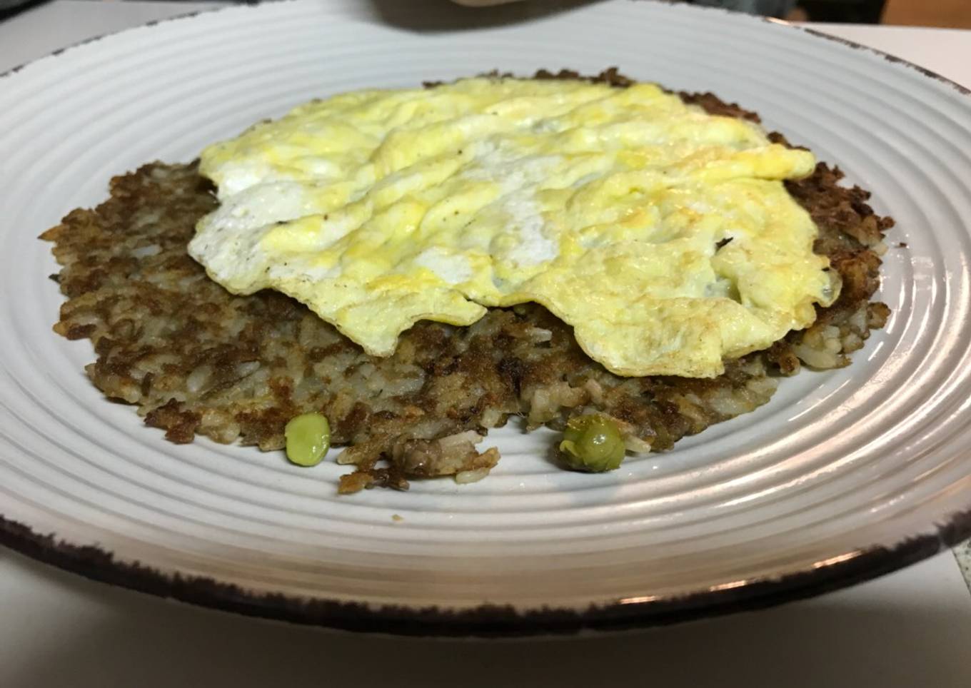 Fried Rice and Lentil Pie