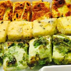 Tricolour paneer tikka A picture of Tricolour paneer tikka.