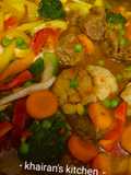 Beef and vegetables soup