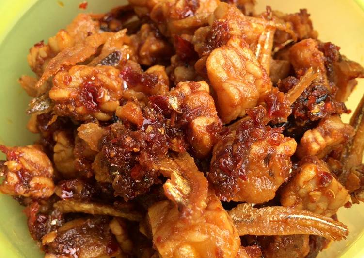 Sambal tempe teri renyah gurih maknyuss