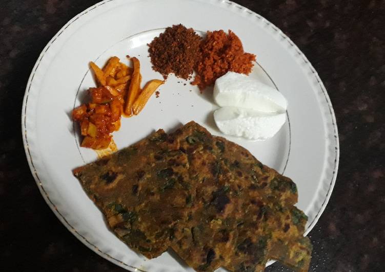 Multigrain Spinach Paratha