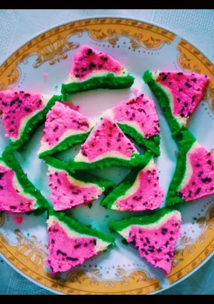 Foto resep Bolu Kukus Semangka