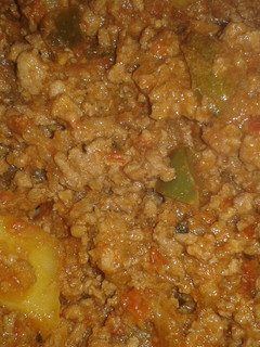 A picture of Mince meat & Potato Curry.