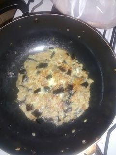 Una foto de Tortilla de berenjenas para bebes