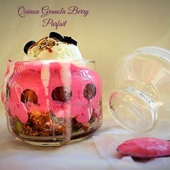 A picture of Quinoa Granola Berry Parfait.