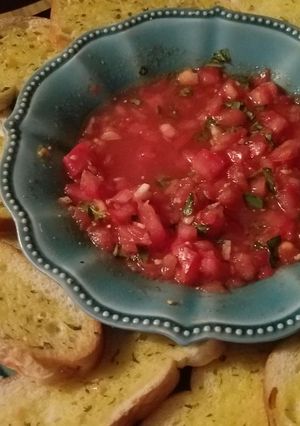 A picture of Bruschetta.