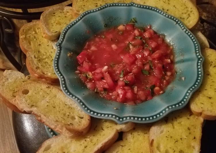 Simple Way to Prepare Homemade Bruschetta