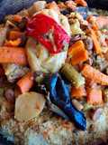 Couscous with Qadid (Salted Dried Meat)
