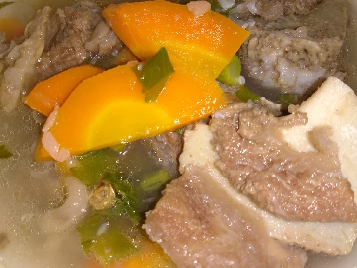Langkah Gampang Membikin Resep Sop tulang sapi yang Bisa Manjain Lidah Anti Ribet, Lezat