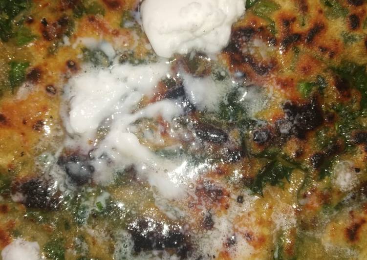 Easiest Way to Prepare Homemade Spinach paratha