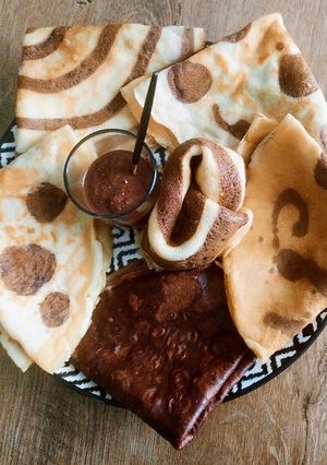 Une photo de Crêpe Tourbillon/Léopard