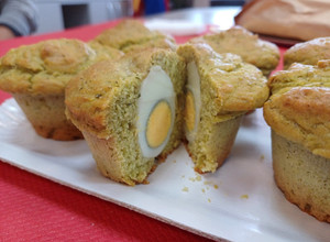 Foto di MUFFIN SALATI AL PESTO CON SORPRESA 🐣