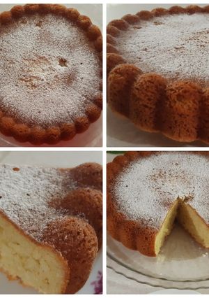 عکسی از دستور کیک هل و گلاب فاطمه پز 🥮
