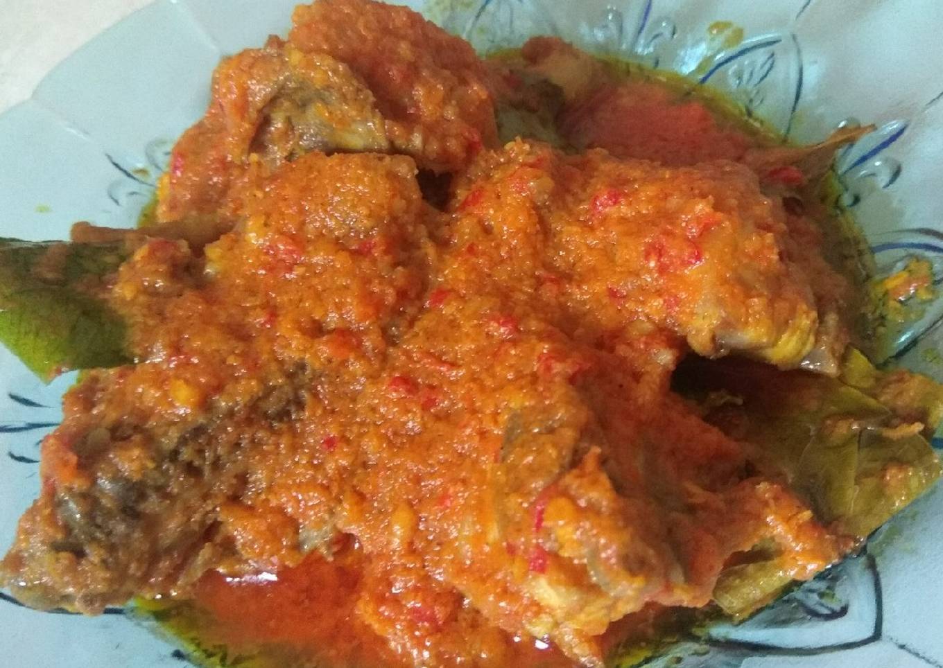 Ayam siksa bumbu rica2 tanpa kemangi