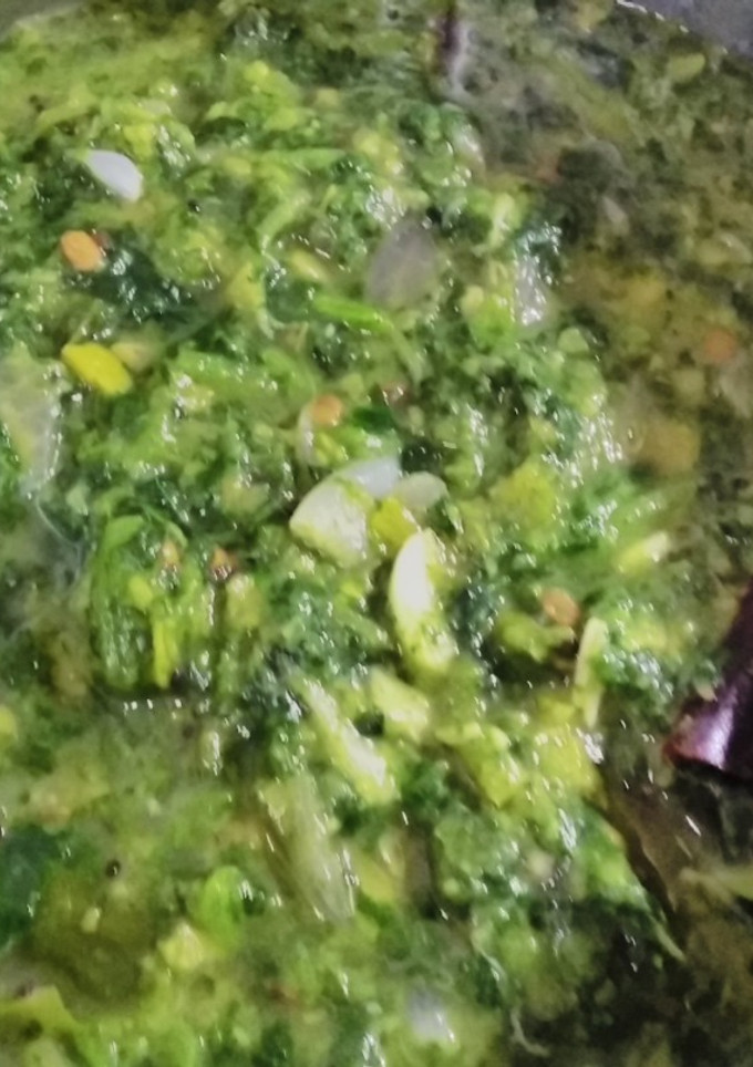 ஹோட்டல் ஸ்டைல் கீரை கூட்டு செய்முறை முக்கிய புகைப்படம்
