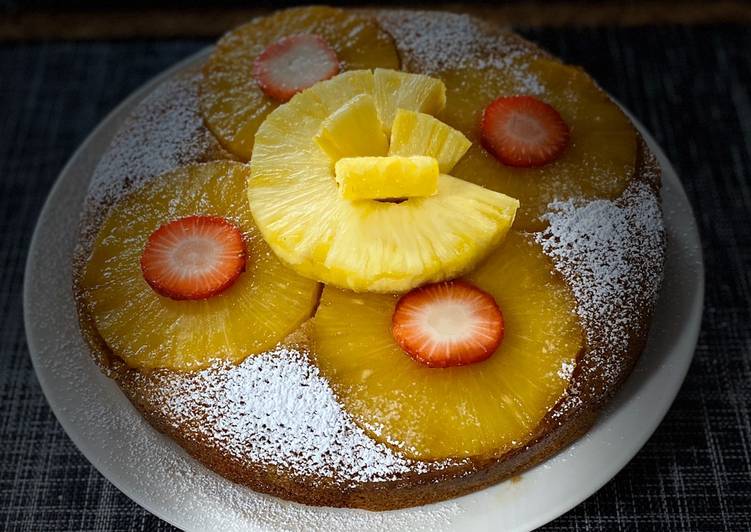Bagaimana Menyiapkan Cake Nanas 🍍 upside down yang Enak Banget