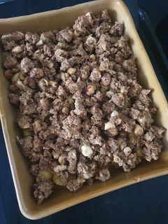 Une photo de Crumble aux saveurs de Noël (sans gluten)